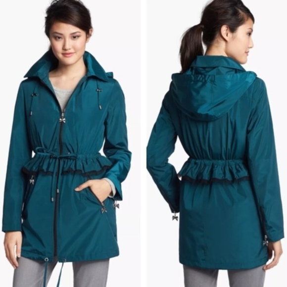 Betsey Johnson Jackets & Blazers - NWT Betsey Johnson Convertible Peplum Rain Coat